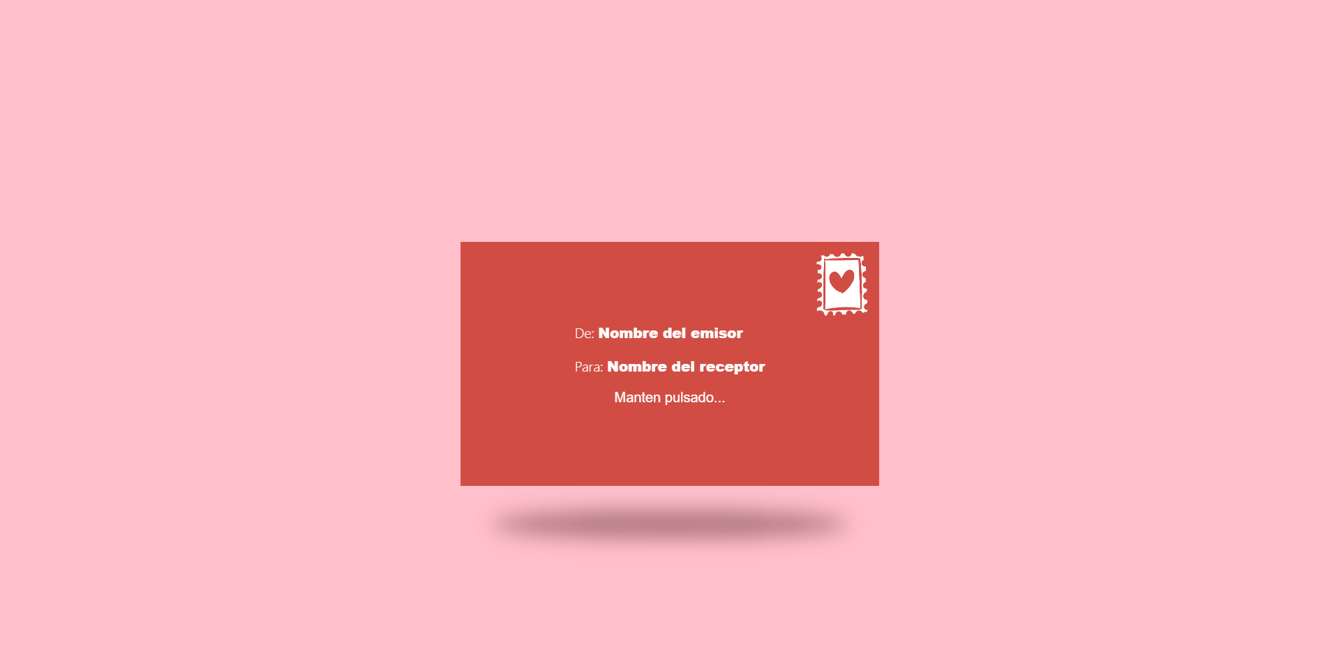 Carta para San Valentín